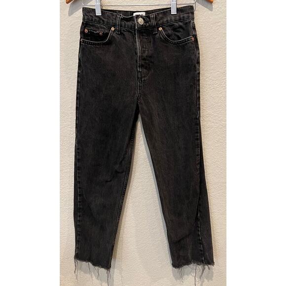 BDG Urban Outfitters Pax Tapered Womens Wash Black Jeans Size 26 - Picture 2 of 9